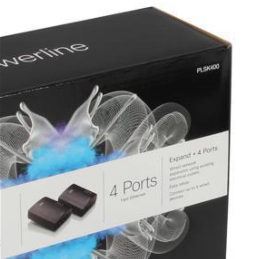 LINKSYS PLSK400 AV200 4-Port Network Adapter Kit